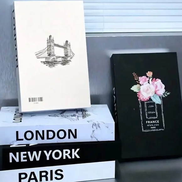 3pc Luxury Faux Book Set - Picture 2 of 7